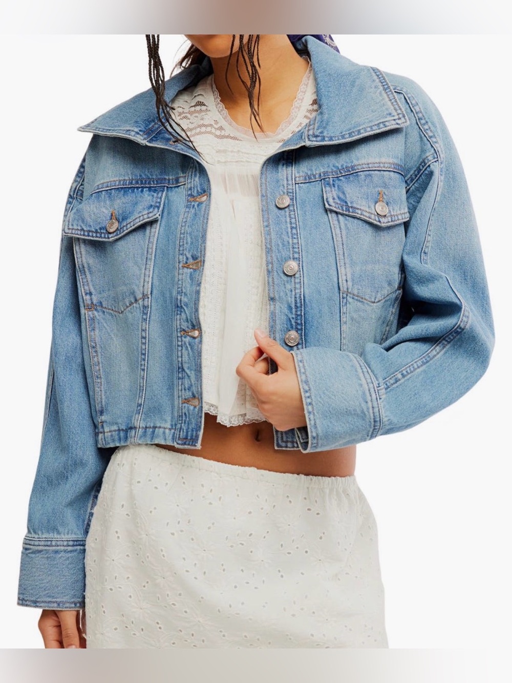 Free People
Side to Side Crop
Denim Jacket XS